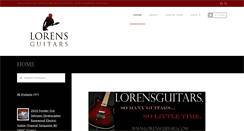 Desktop Screenshot of lorensguitars.com