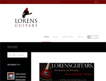 Tablet Screenshot of lorensguitars.com